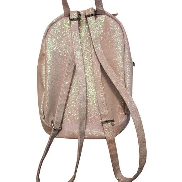 Children's Place Glitter Unicorn 3D Rainbow Mini Backpack Faux Fur NEW T… - Picture 2 of 7